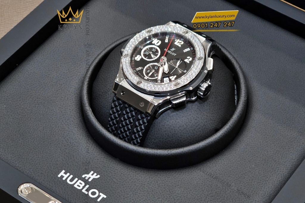 Kỳ Lân Luxury dong ho hublot big bang steel diamonds 41mm 341 sx 130 rx 174 13 Đồng Hồ hublot Big Bang Steel Diamonds 41mm