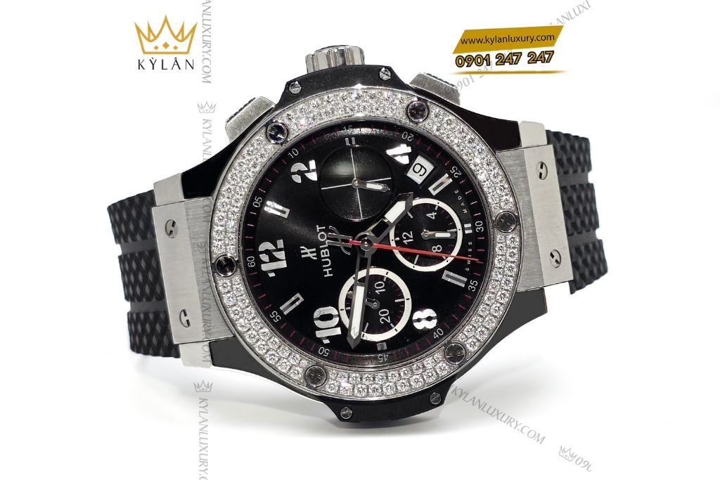 Kỳ Lân Luxury dong ho hublot big bang steel diamonds 41mm 341 sx 130 rx 174 2 Đồng Hồ hublot Big Bang Steel Diamonds 41mm