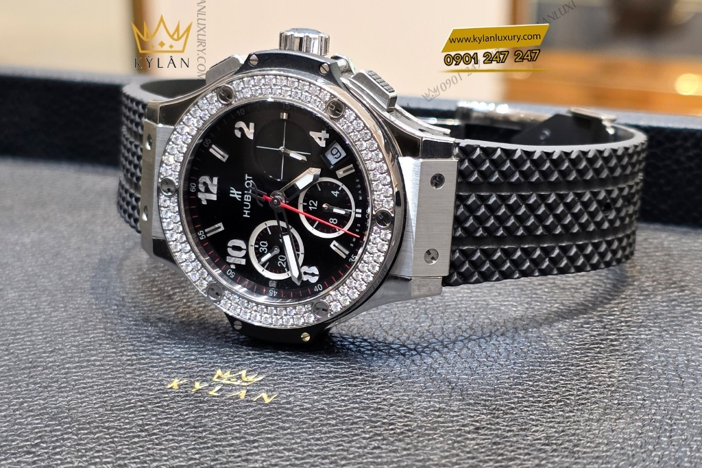 Kỳ Lân Luxury dong ho hublot big bang steel diamonds 41mm 341 sx 130 rx 174 5 Đồng Hồ hublot Big Bang Steel Diamonds 41mm