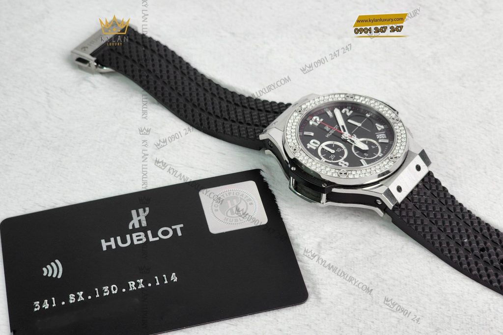 Kỳ Lân Luxury dong ho hublot big bang steel pa 1 Đồng Hồ Hublot Big Bang Steel Diamonds 41mm 341.SX.130.RX.114