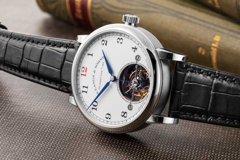 Kỳ Lân Luxury 01 a lange sohne 1815 tourbillon enamel dial watch hacking seconds and zero reset Đồng hồ A. Lange & Sohne 1815 Tourbillon tráng men
