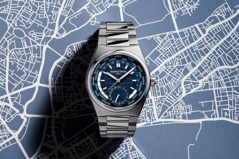 Kỳ Lân Luxury 01 frederique constant worldtimer scaled 1 Đồng hồ thể thao Frederique Constant Highlife Worldtimer