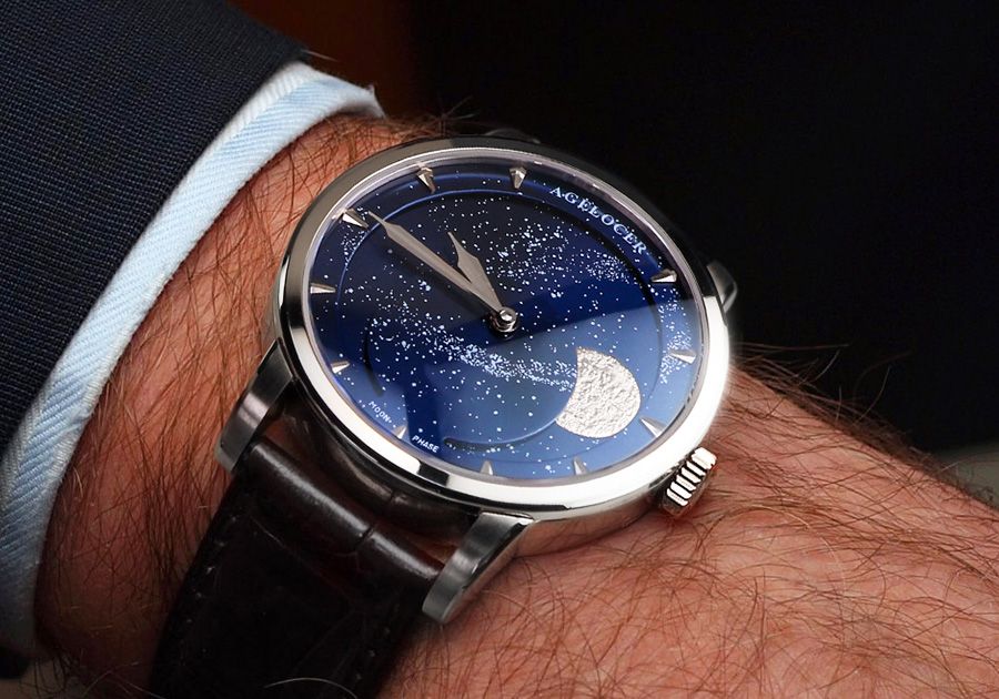 Kỳ Lân Luxury 02 9 1 Vẻ đẹp từ chức năng Moon Phase trên đồng hồ Automatic