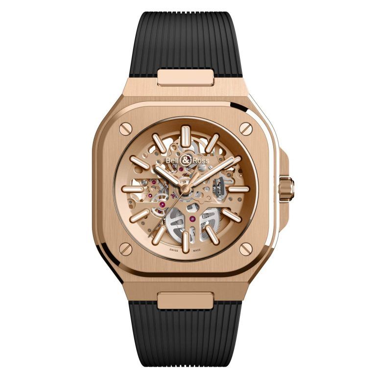 Kỳ Lân Luxury 02 br 05 skeleton gold and diamond Đồng hồ Bell & Ross 05 Skeleton Gold and Diamond
