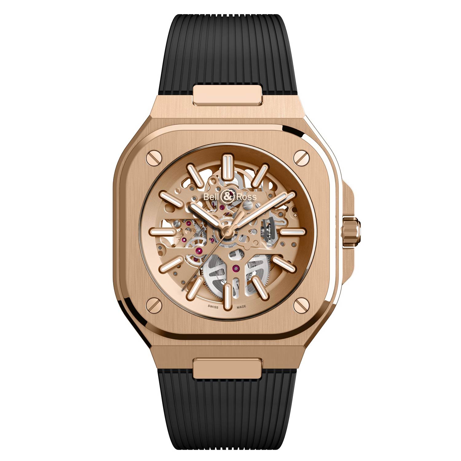 Kỳ Lân Luxury 02 br 05 skeleton gold and diamond Đồng hồ Bell & Ross 05 Skeleton Gold and Diamond