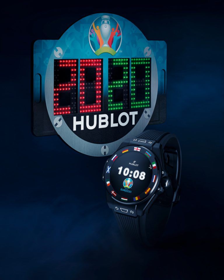 Thương hiệu Hublot ra mắt một phiên bản đồng hồ điện tử Big Bang e UEFA Euro 2020 1 Kỳ Lân Luxury 1 43 Thương hiệu Hublot ra mắt một phiên bản đồng hồ điện tử Big Bang e UEFA Euro 2020