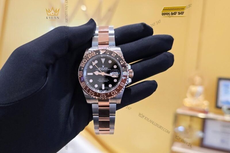 Kỳ Lân Luxury 10 14007eb1 b2a7 4604 bc58 a288d749e5a4 1 Đồng hồ Rolex GMT Master II 126711CHNR-0002 "Root Beer"