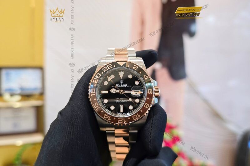 Kỳ Lân Luxury 14 1 1 Đồng hồ Rolex GMT Master II 126711CHNR-0002 "Root Beer"