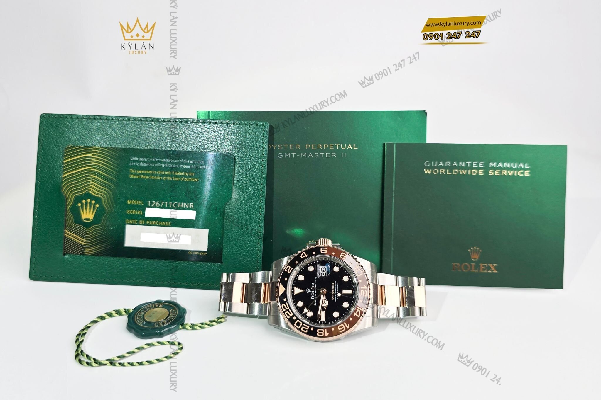 Kỳ Lân Luxury 15 1 Đồng hồ Rolex GMT Master II 126711CHNR-0002 "Root Beer"