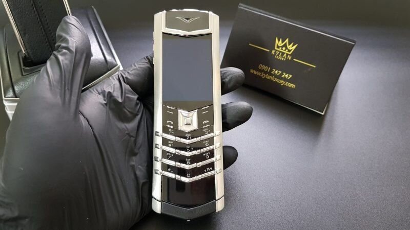 Kỳ Lân Luxury 20200327 173903 scaled 1 Vertu Signature S thép nguyên zin bọc da đen kèm dock cực độc