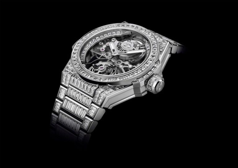 Kỳ Lân Luxury 3428e761 big bang integral high jewellery 455 wx 9000 wx 9904 pr hr b Hublot Big Bang Integral Tourbillon High Jewellery: Mãn nhãn thị giác cùng với sự hài hòa về tỷ lệ