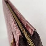 Túi da cá sấu alligator đỏ hồng