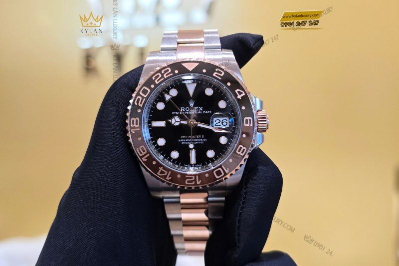 Kỳ Lân Luxury 9 26b6dc1e b661 42a1 b04b ff9eb0907303 1 Đồng hồ Rolex GMT Master II 126711CHNR-0002 "Root Beer"