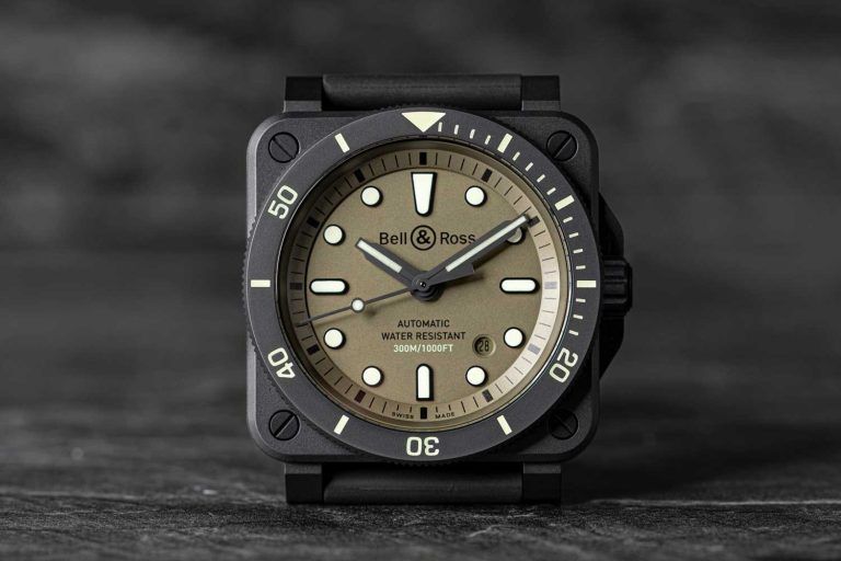 Kỳ Lân Luxury bell ross br03 92 diver military olive kaki chi co 999 chiec tren the gioi 2 Bell & Ross BR03-92 Diver Military Olive Kaki chỉ có 999 chiếc trên thế giới