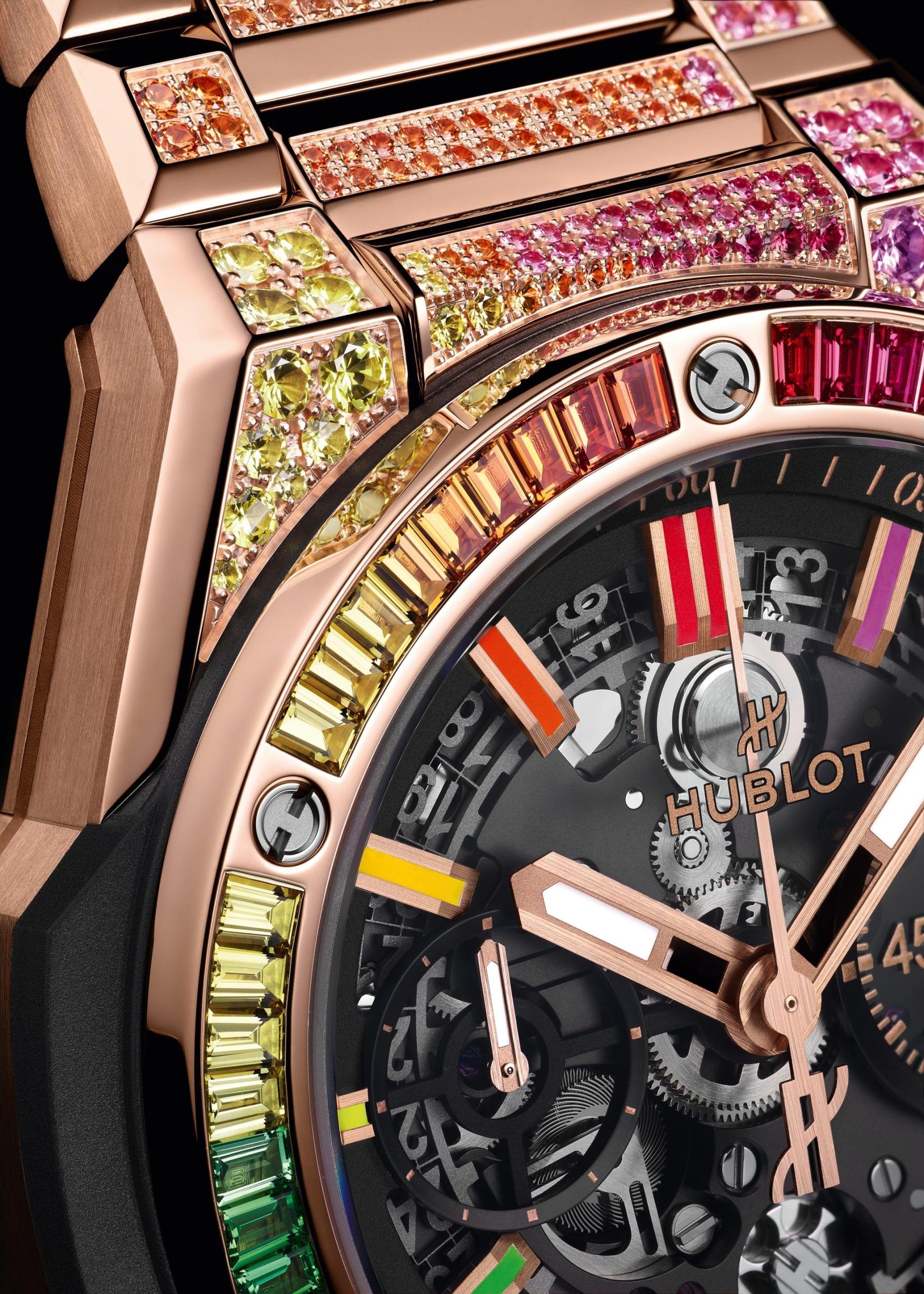 Đồng hồ Hublot Big Bang Integrated King Gold Rainbow 42mm