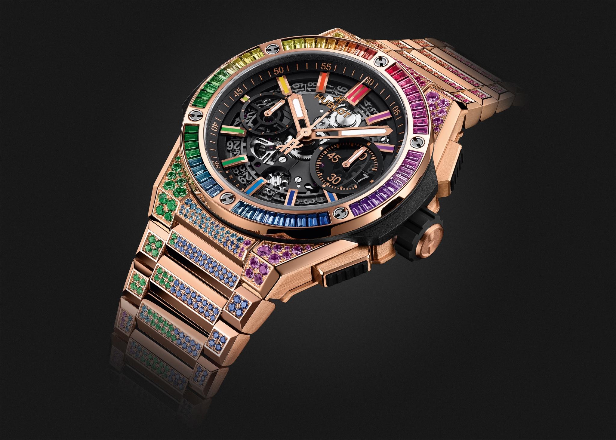 Đồng hồ Hublot Big Bang Integrated King Gold Rainbow 42mm
