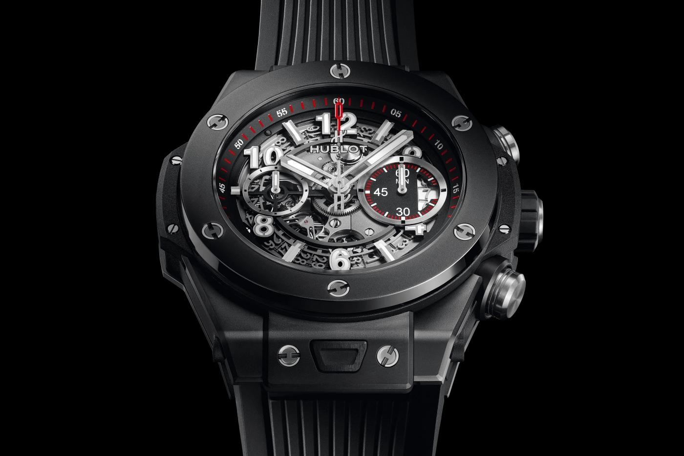 Kỳ Lân Luxury big bang unico black magic 45 mm 411 ci 1170 rx main view HUBLOT BIG BANG UNICO BLACK MAGIC