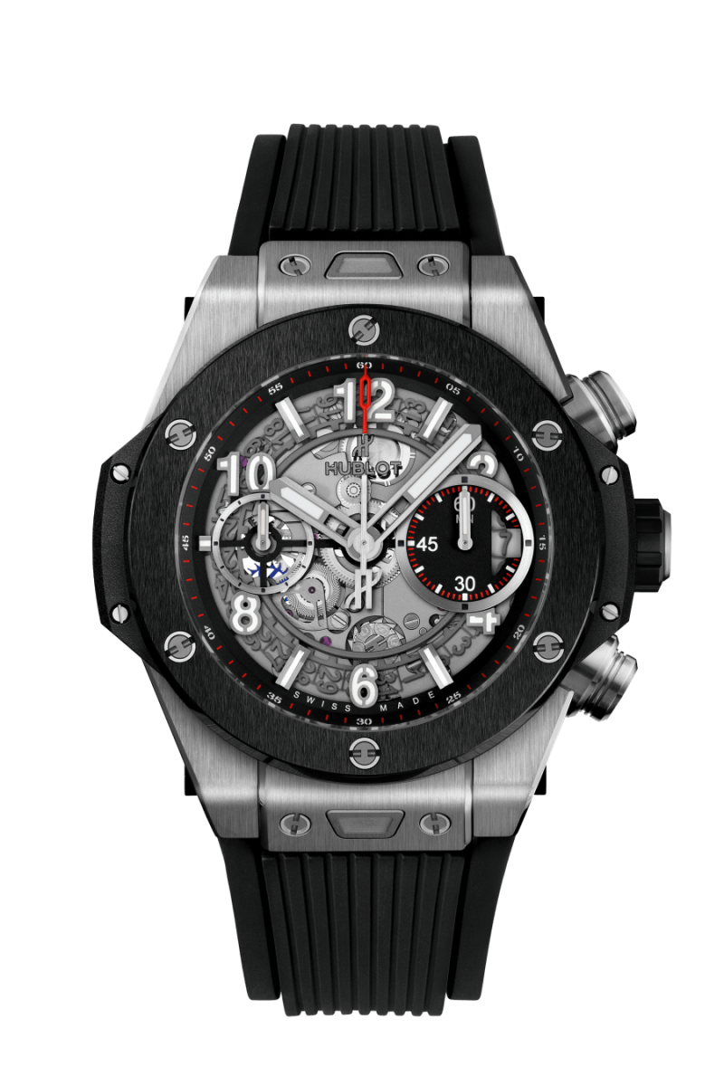 Kỳ Lân Luxury big bang unico titanium ceramic 42 mm soldier shot 2 HUBLOT BIG BANG UNICO TITANIUM CERAMIC