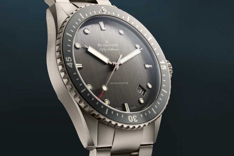 Kỳ Lân Luxury blancpain bathyscaphe titanium scaled 1 Blancpain giới thiệu Bathyscaphe bằng Titanium siêu bền