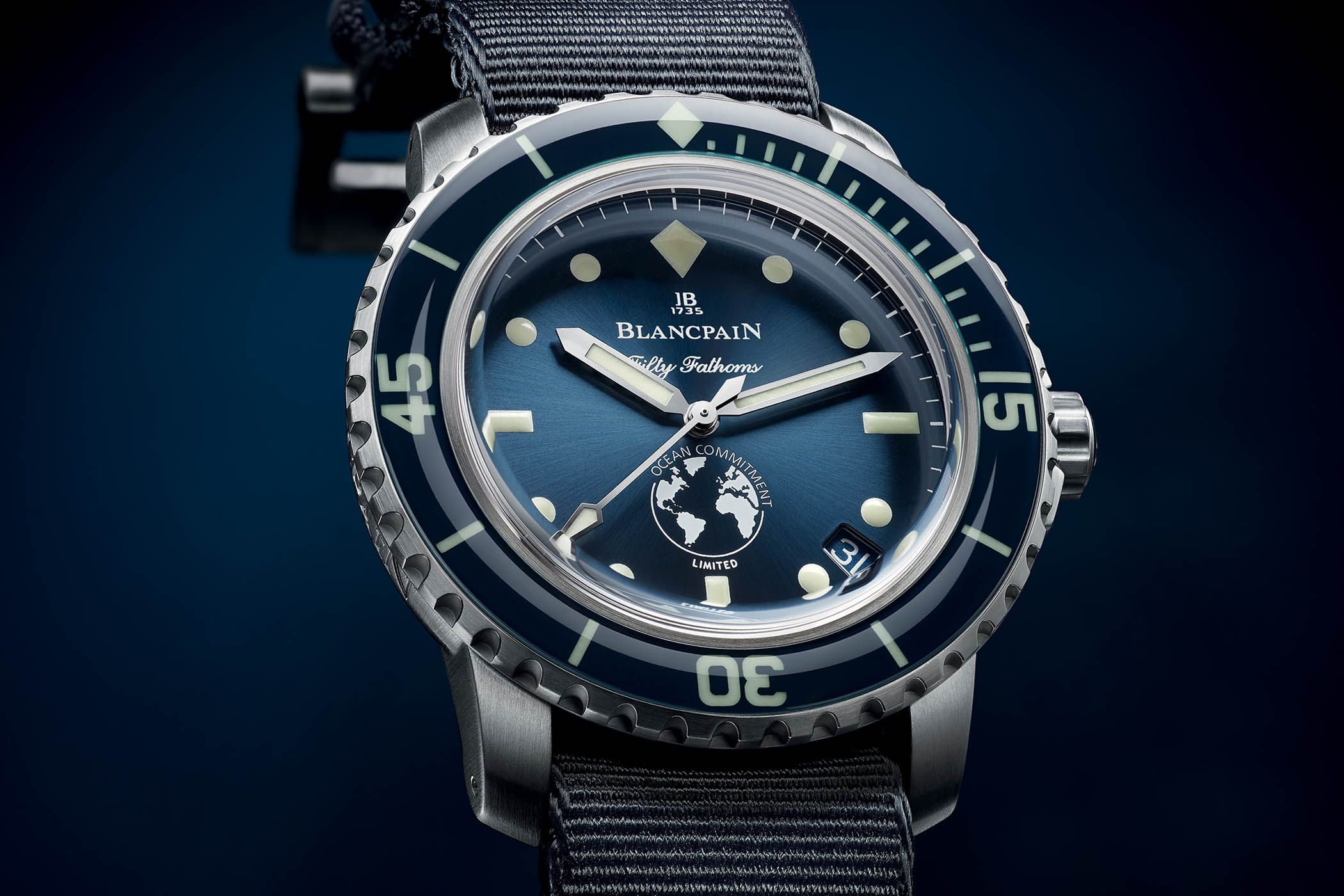 Kỳ Lân Luxury blancpain fifty fathoms ocean commitment iii limited edition 4 Đồng hồ chế tác từ vật liệu tái chế - xu hướng mới dành cho giới mô điệu năm 2021