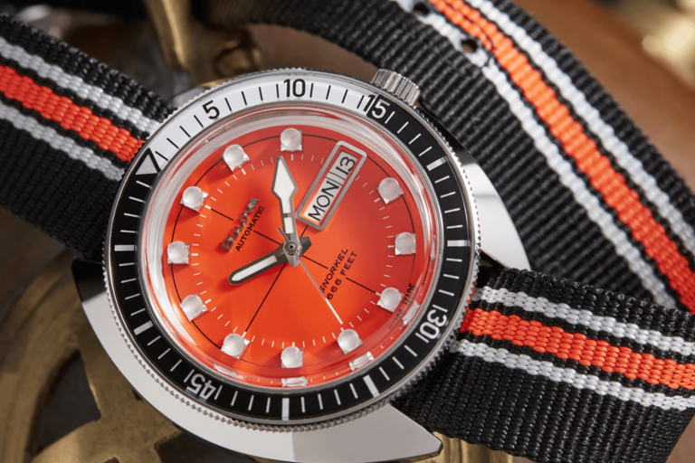 Kỳ Lân Luxury bulova oceanographer devil diver orange dial min Đồng hồ Bulova Oceanographer GMT