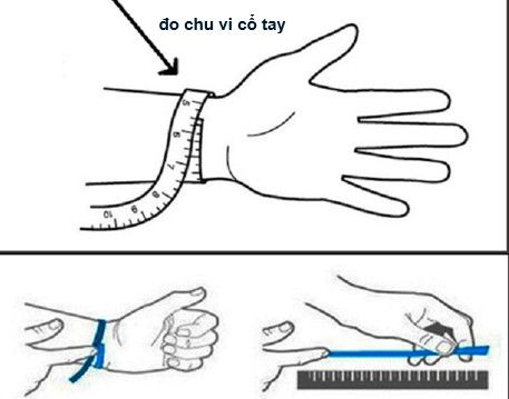 Kỳ Lân Luxury chu vi Bí quyết đo size dây và mặt đồng hồ đơn giản tại nhà