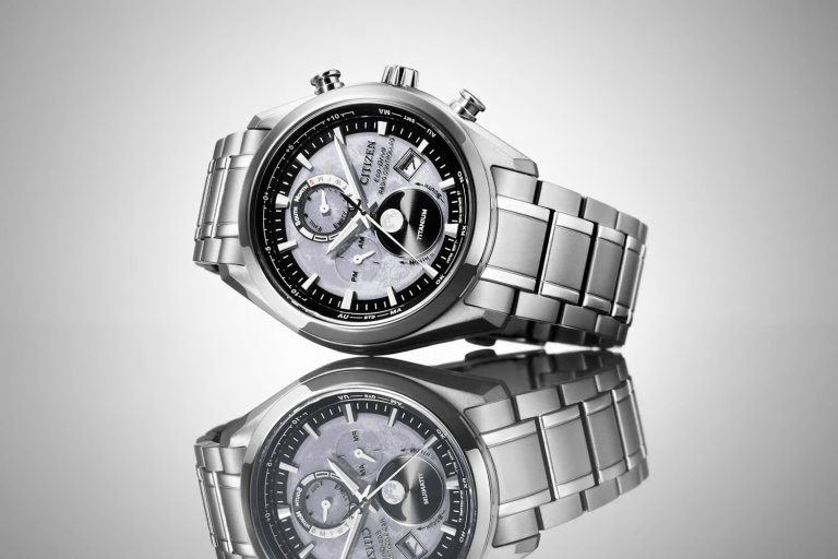 Kỳ Lân Luxury citizen tsuki yomi at by1010 57h min Bộ sưu tập Citizen Tsuki-yomi AT chạy bằng năng lượng ánh sáng