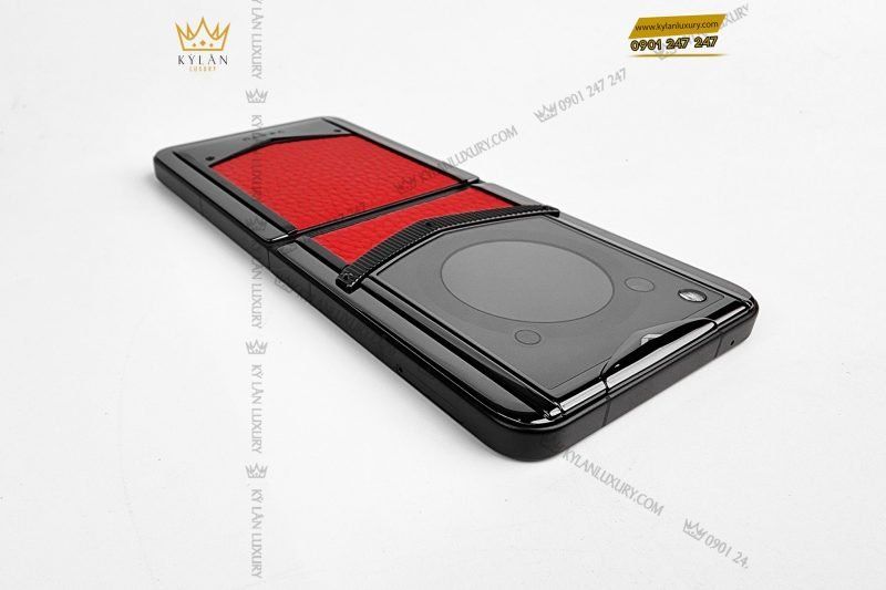 Kỳ Lân Luxury dien thoai man hinh gap vertu ironflip raspberry red calfskin 6 scaled 1 Điện thoại màn hình gập Vertu Ironflip Raspberry Red Calfskin