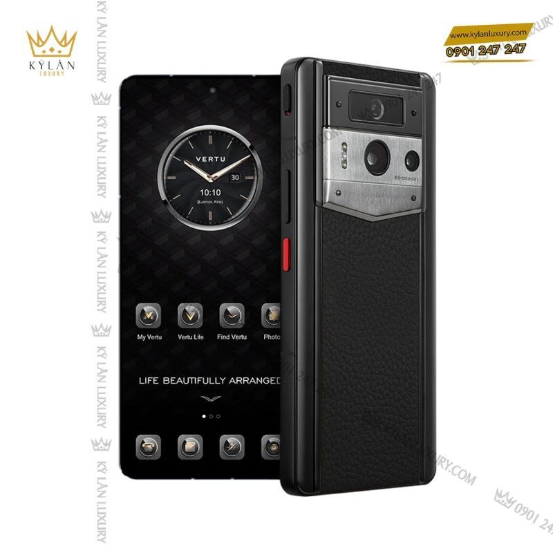 Kỳ Lân Luxury dien thoai metavertu 2 calfskin web3 ai phone jade black silver case 2 1 1 Điện thoại Metavertu 2 Calfskin Web3 AI Phone - Jade Black (Silver Case)