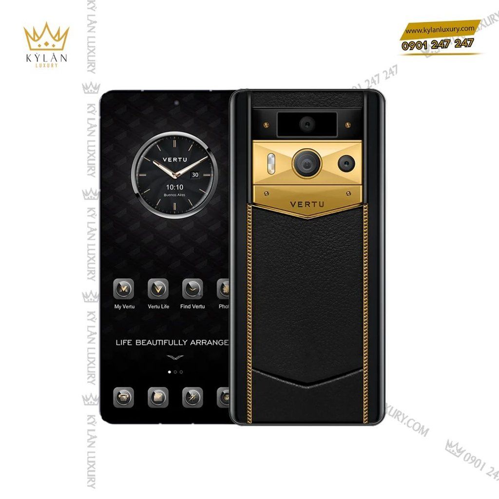 Điện Thoại Metavertu 2 Luxury Custom-Made Gold Radiant Blade Edition With  Black Ink Calfskin Web3 Ai Phone – Black - Kỳ Lân Luxury