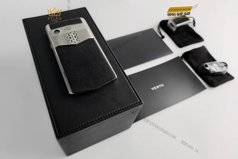 Kỳ Lân Luxury dien thoai vertu aster p da ky da mau den 3 1 Điện thoại Vertu Aster P da kỳ đà màu đen