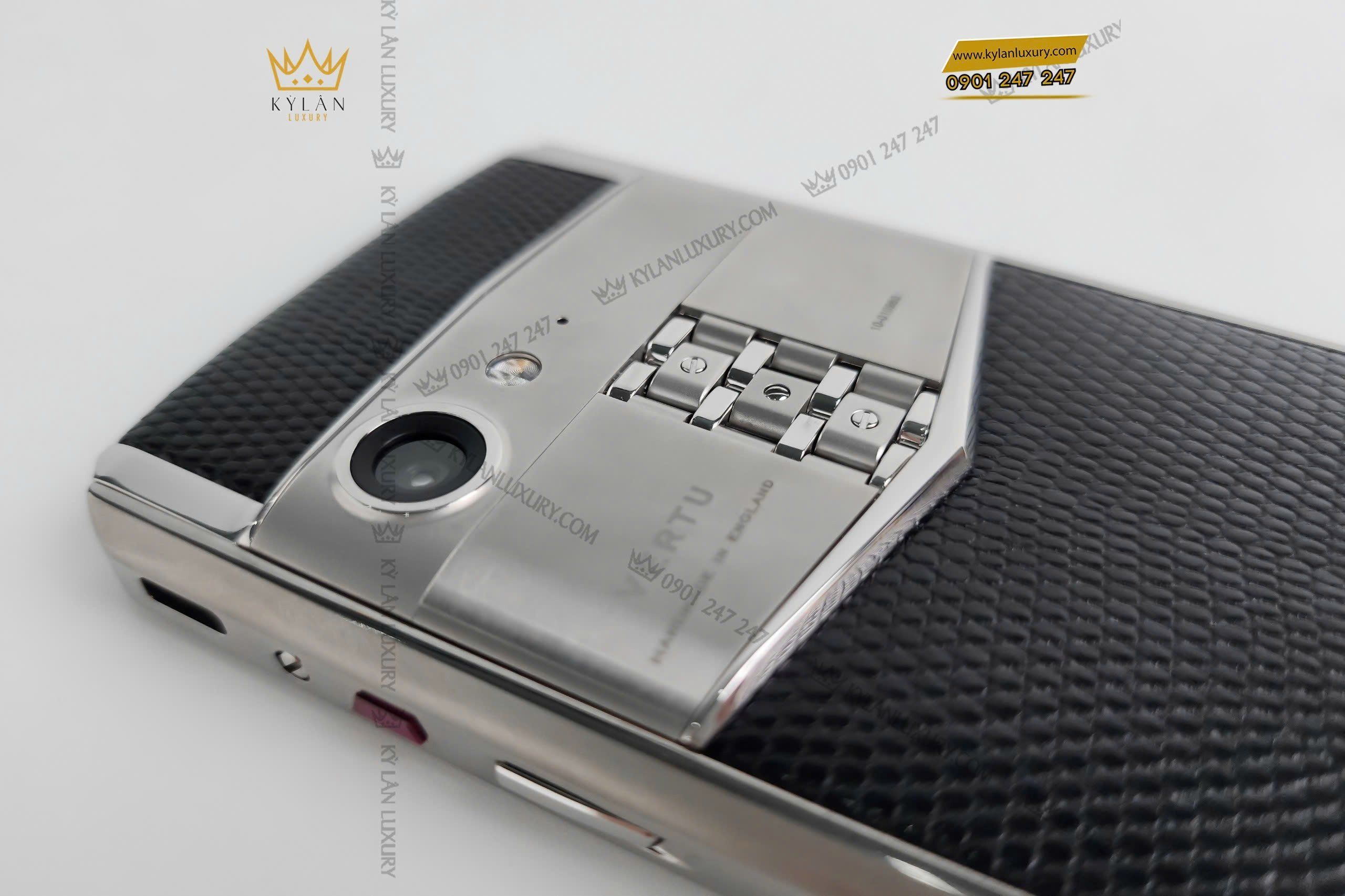 Kỳ Lân Luxury dien thoai vertu aster p da ky da mau den 8 Điện thoại Vertu Aster P da kỳ đà màu đen