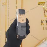 Kỳ Lân Luxury dien thoai vertu signature s gold ziczac mix diamond 3 3 1 Điện thoại Vertu Signature S Gold Ziczac Mix Diamond