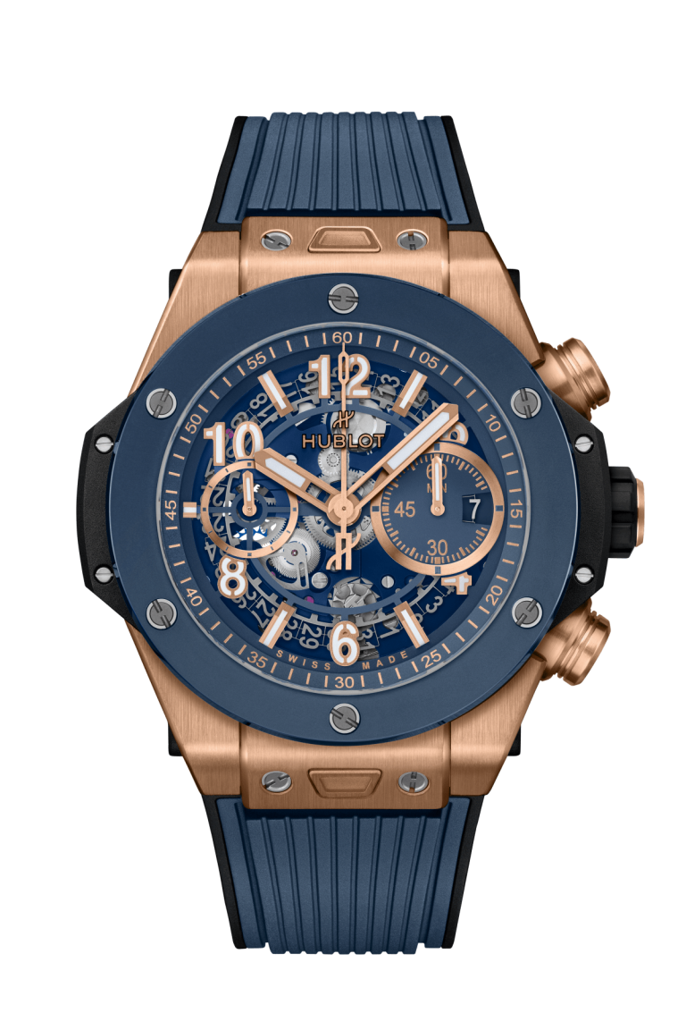 Kỳ Lân Luxury do ng ho big bang unico king gold blue ceramic1 Đồng hồ Big Bang Unico King Gold Blue Ceramic