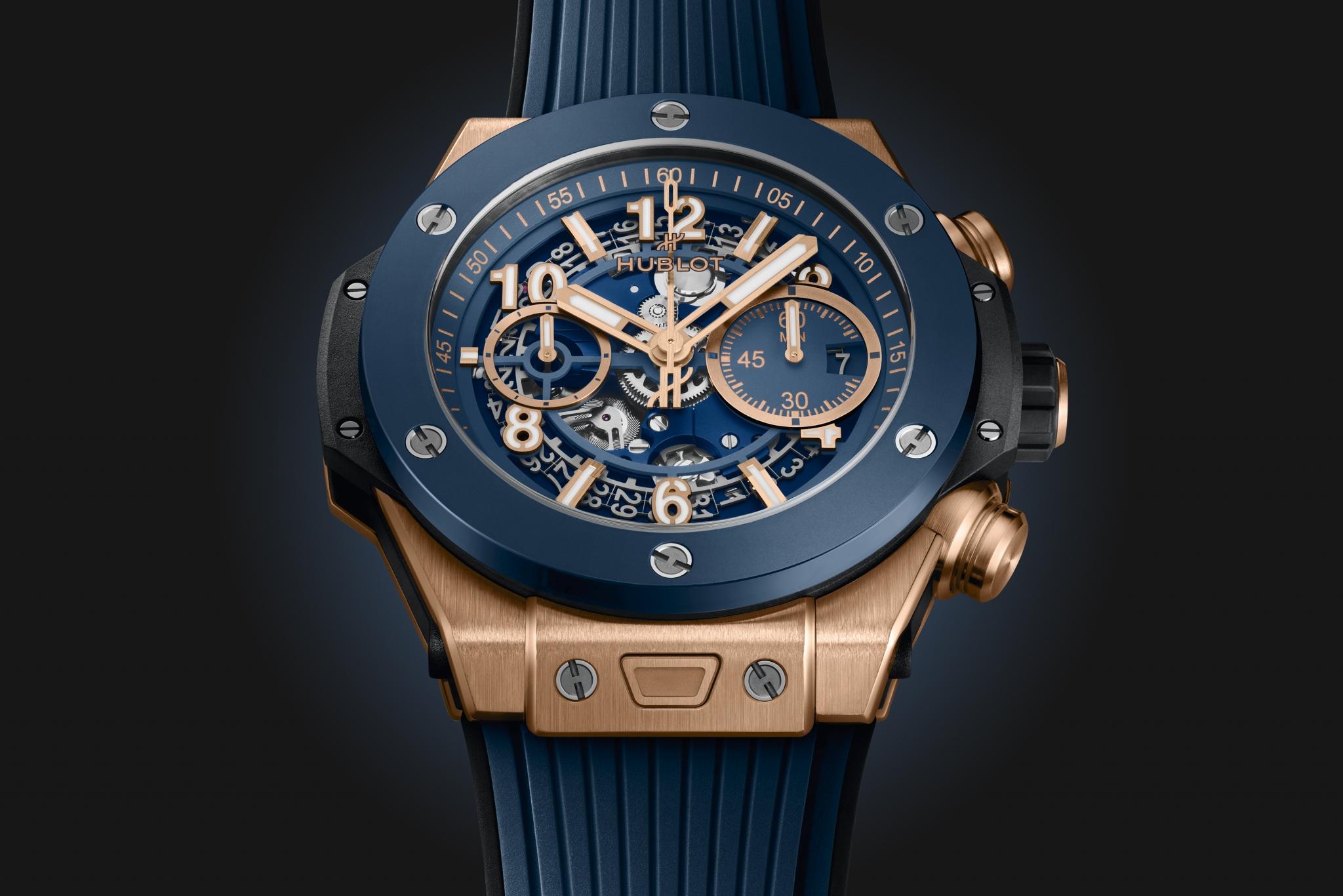 Đồng hồ Big Bang Unico King Gold Blue Ceramic