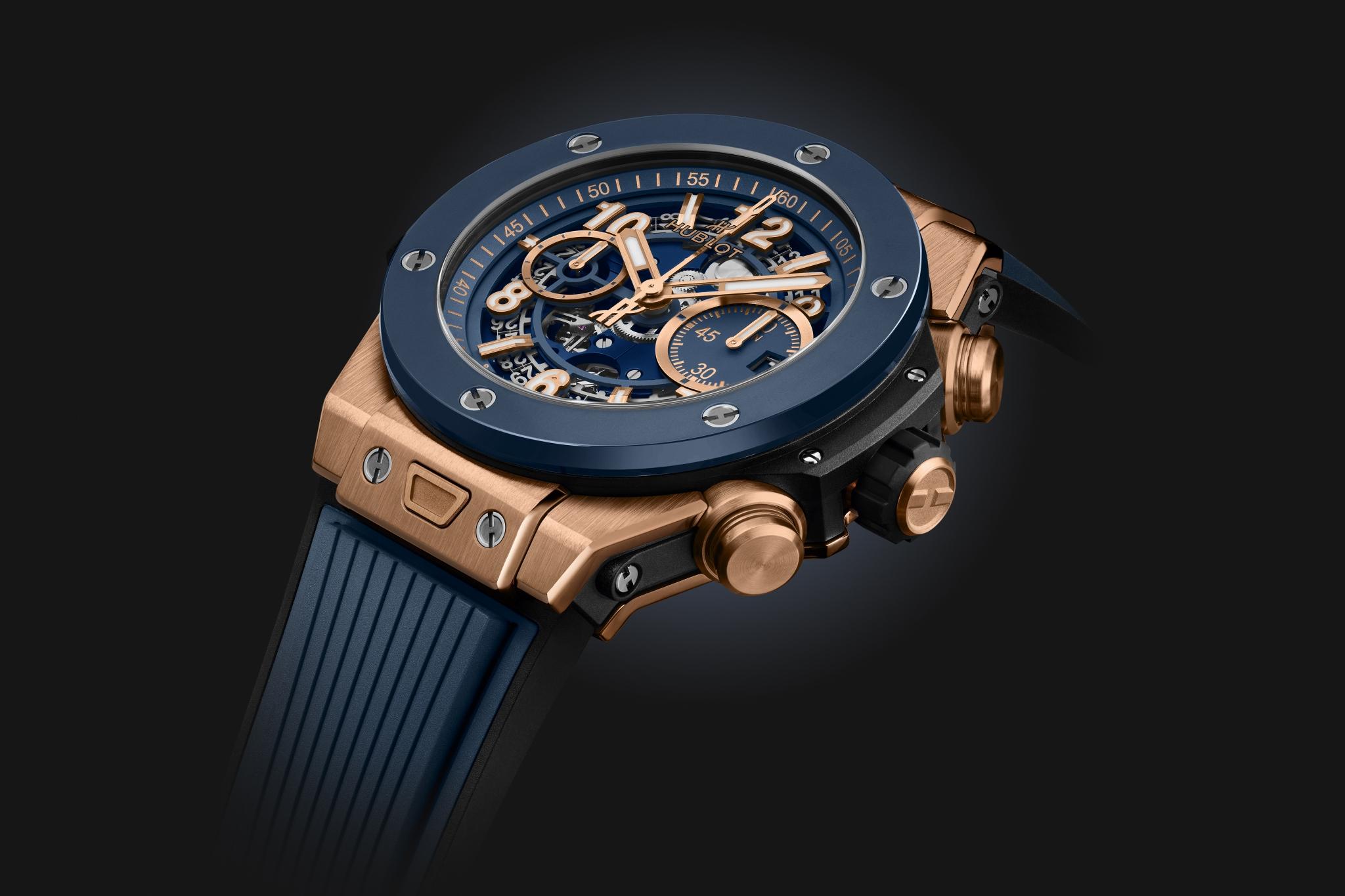 Đồng hồ Big Bang Unico King Gold Blue Ceramic
