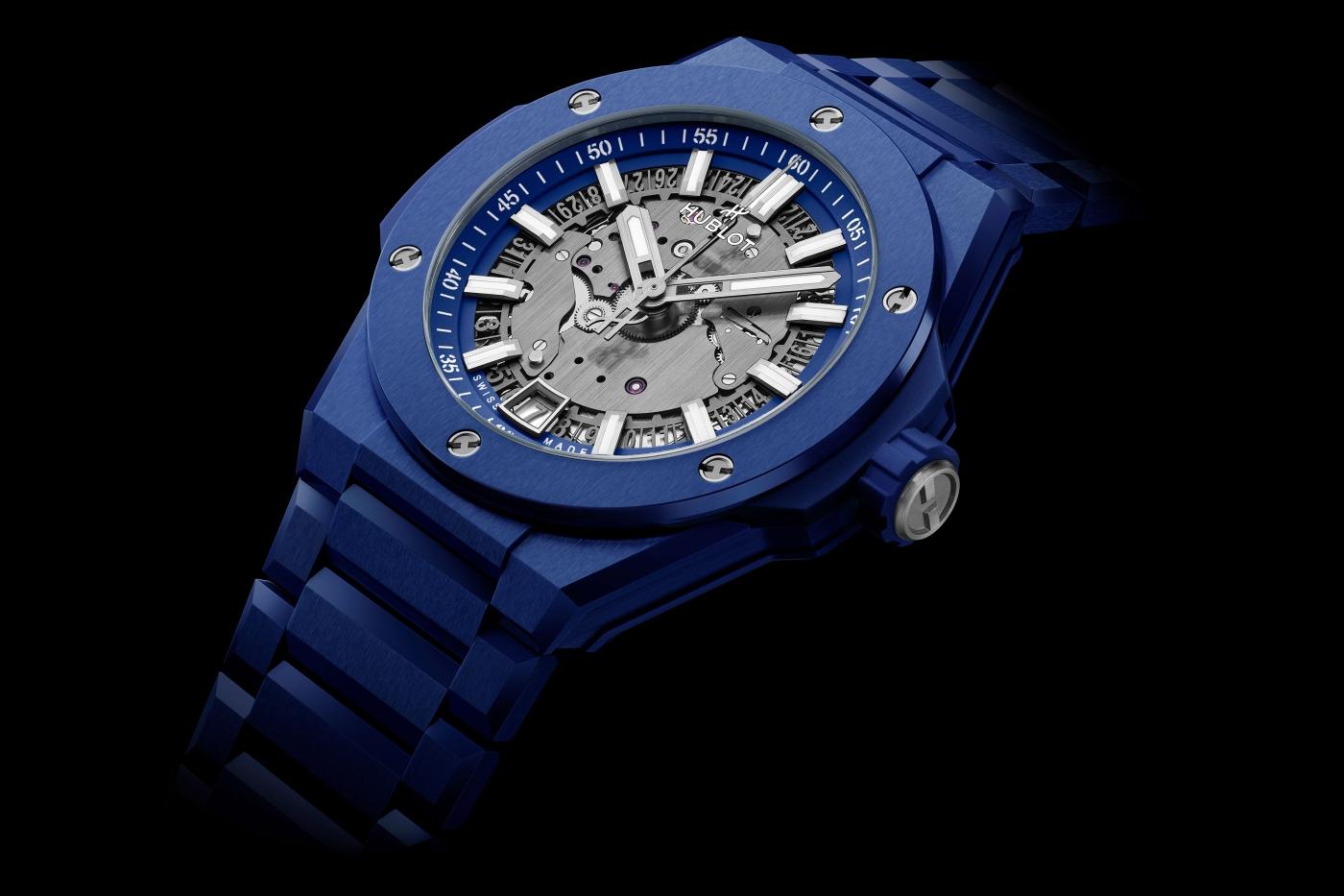 Kỳ Lân Luxury do ng ho hublot big bang integrated time only blue indigo ceramic4 Đồng hồ Hublot Big Bang Integrated Time Only Blue Indigo Ceramic