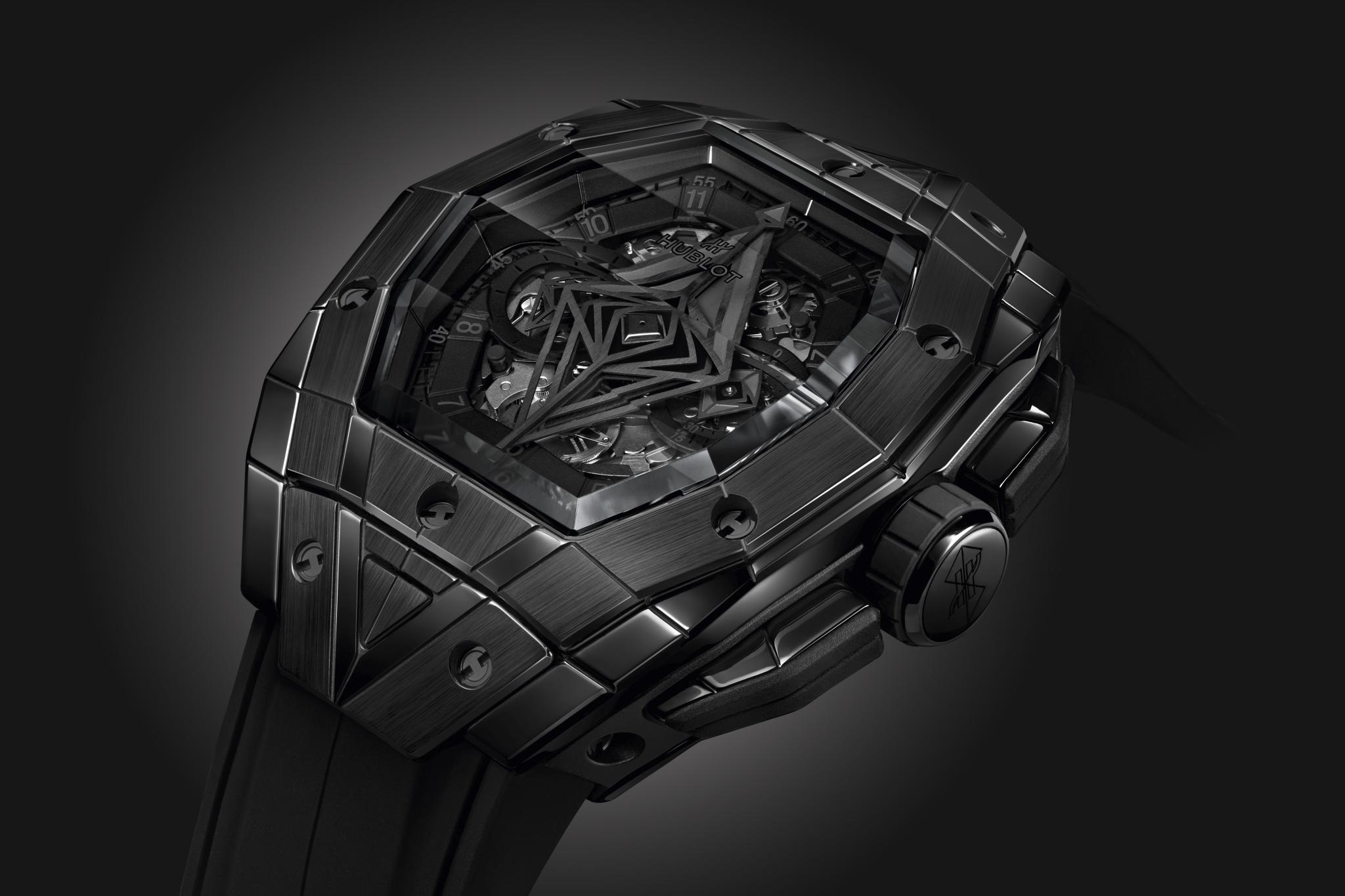 Kỳ Lân Luxury do ng ho hublot spirit of big bang sang bleu all black4 jpeg Đồng hồ Hublot Spirit Of Big Bang Sang Bleu All Black