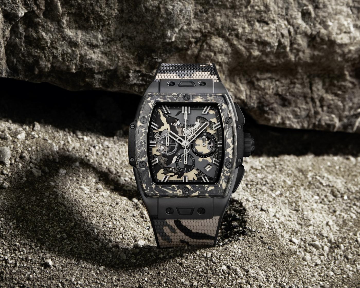 Đồng hồ Hublot Spirit Of Bing Bang Ceramic Carbon Beige Camo 42mm
