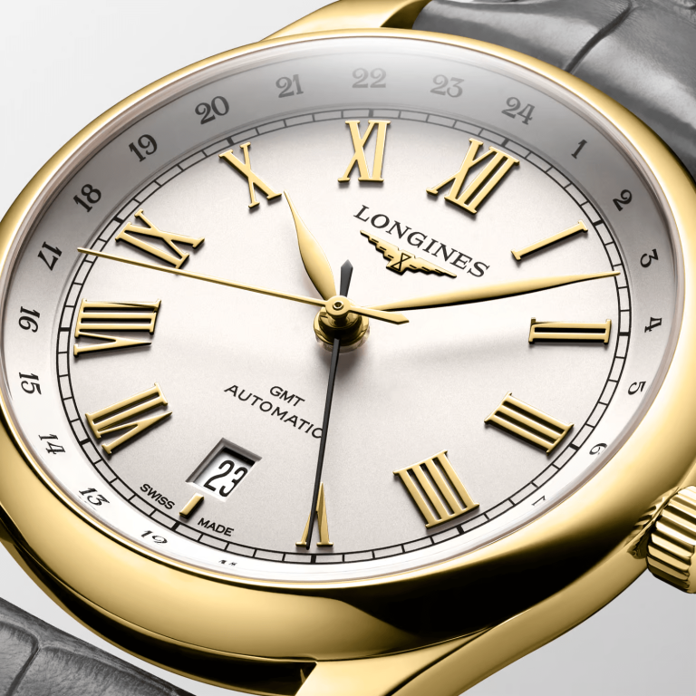 Kỳ Lân Luxury do ng ho longines master collection gmt gold phie n ba n gio i ha n mo i4 Bộ sưu tập Longines Master Collection GMT Gold hoàn toàn mới