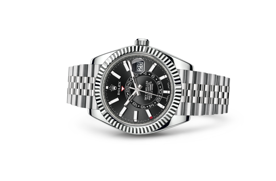 Đồng hồ ROLEX SKY-DWELLER- Rolesor trắng đồng hành cùng những chuyến thám hiểm.