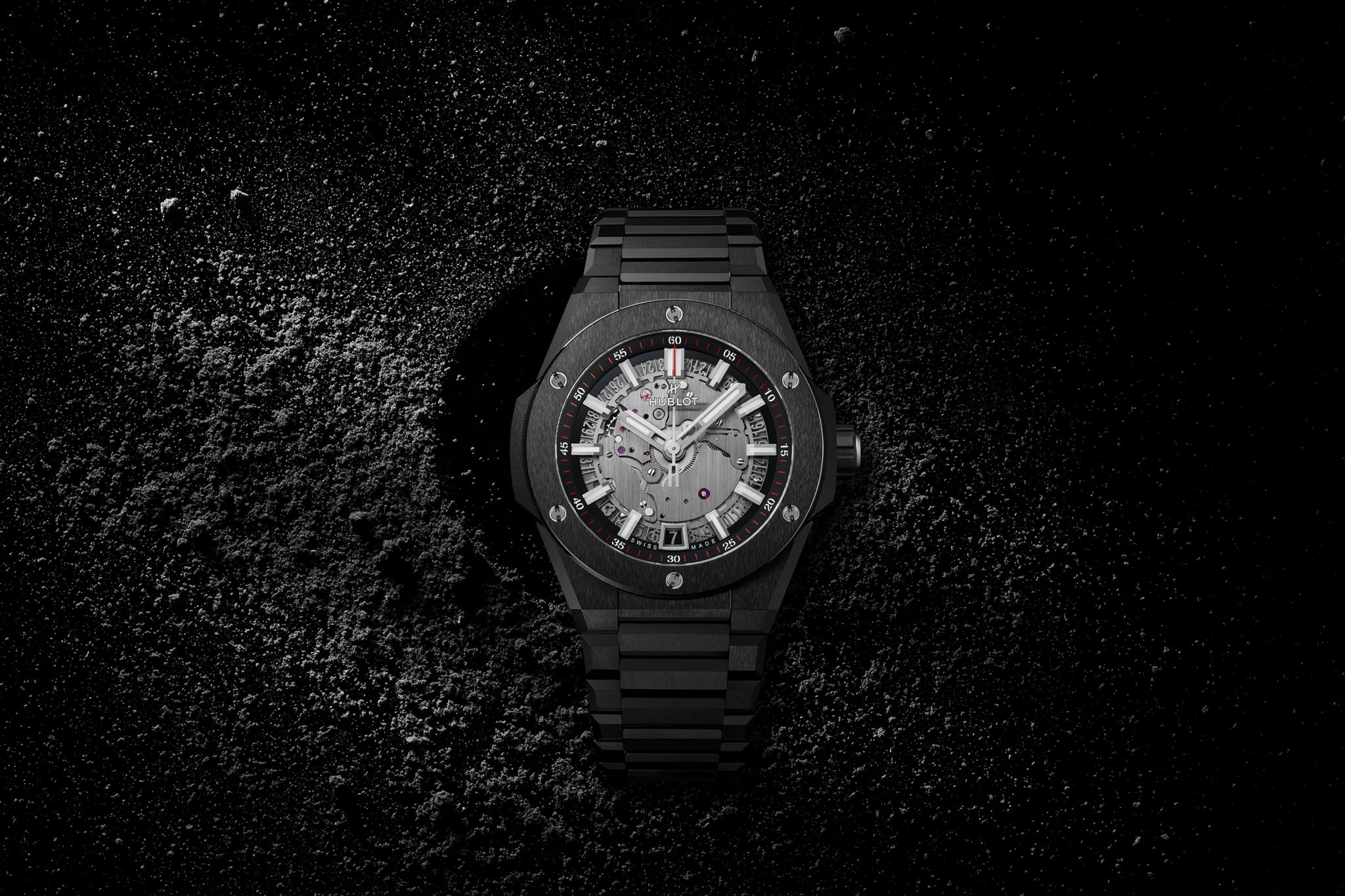 Kỳ Lân Luxury dong ho bang integrated time only black magic hublot big 40mm 1 Đồng hồ Big Bang Integrated Time Only Black Magic Hublot Big 40mm