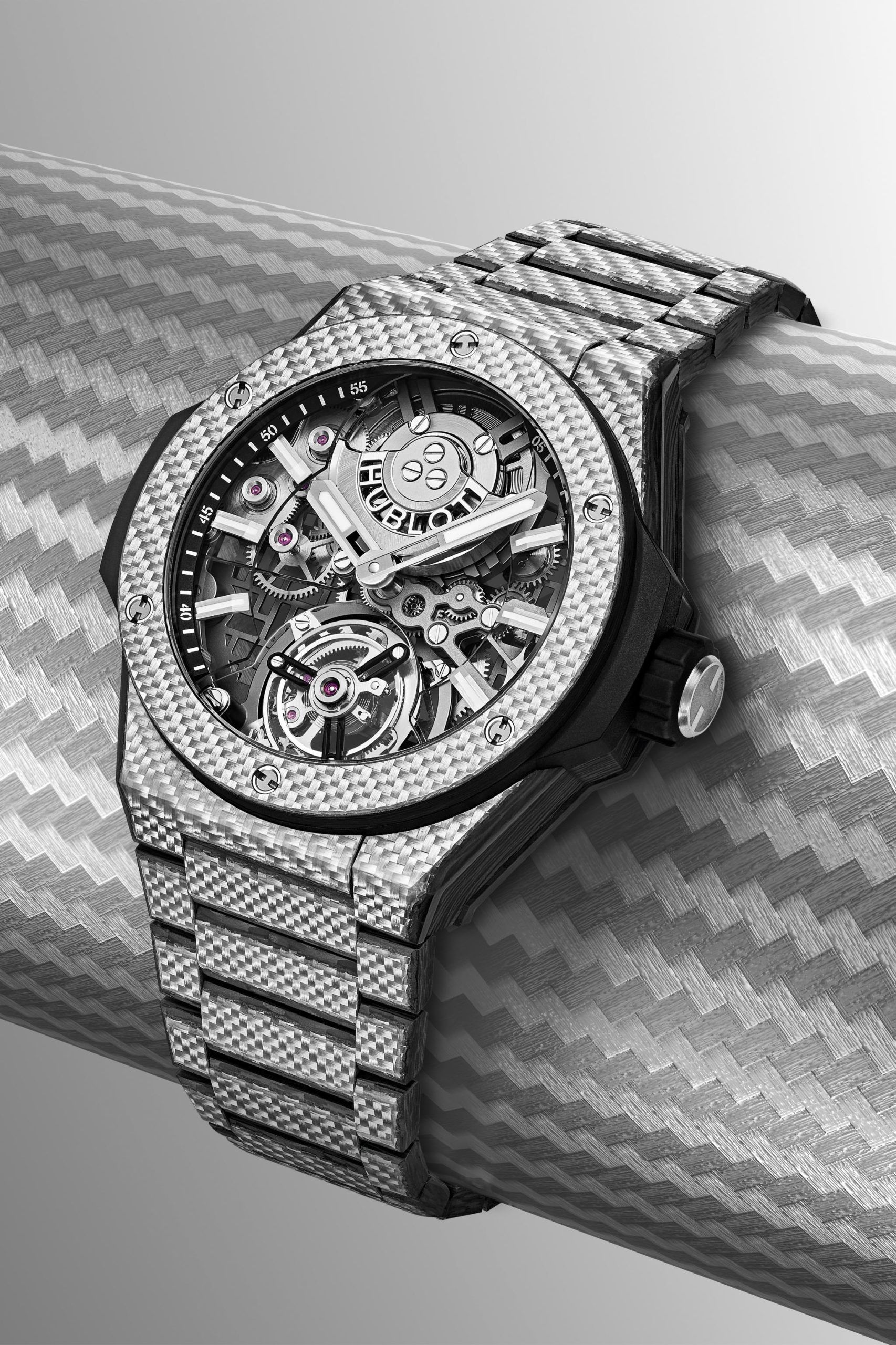 Đồng hồ Hublot Big Bang Integrated Tourbillon Full Carbon 43mm