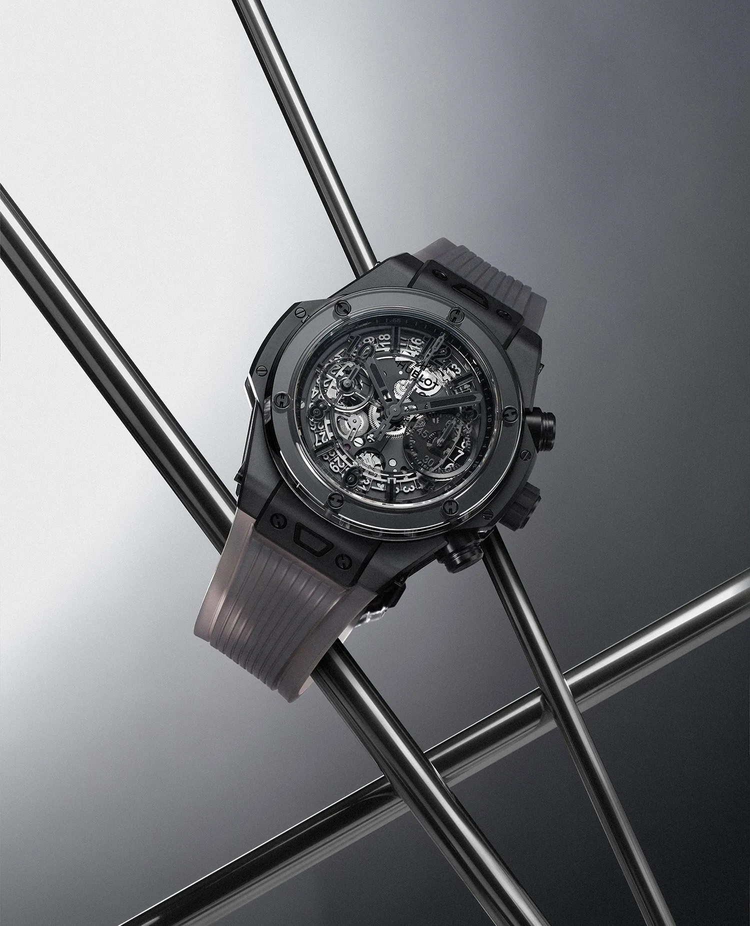 Kỳ Lân Luxury dong ho bucherer hublot big bang unico titanium va ceramic 1 Đồng hồ Bucherer × Hublot Big Bang Unico Titanium và Ceramic