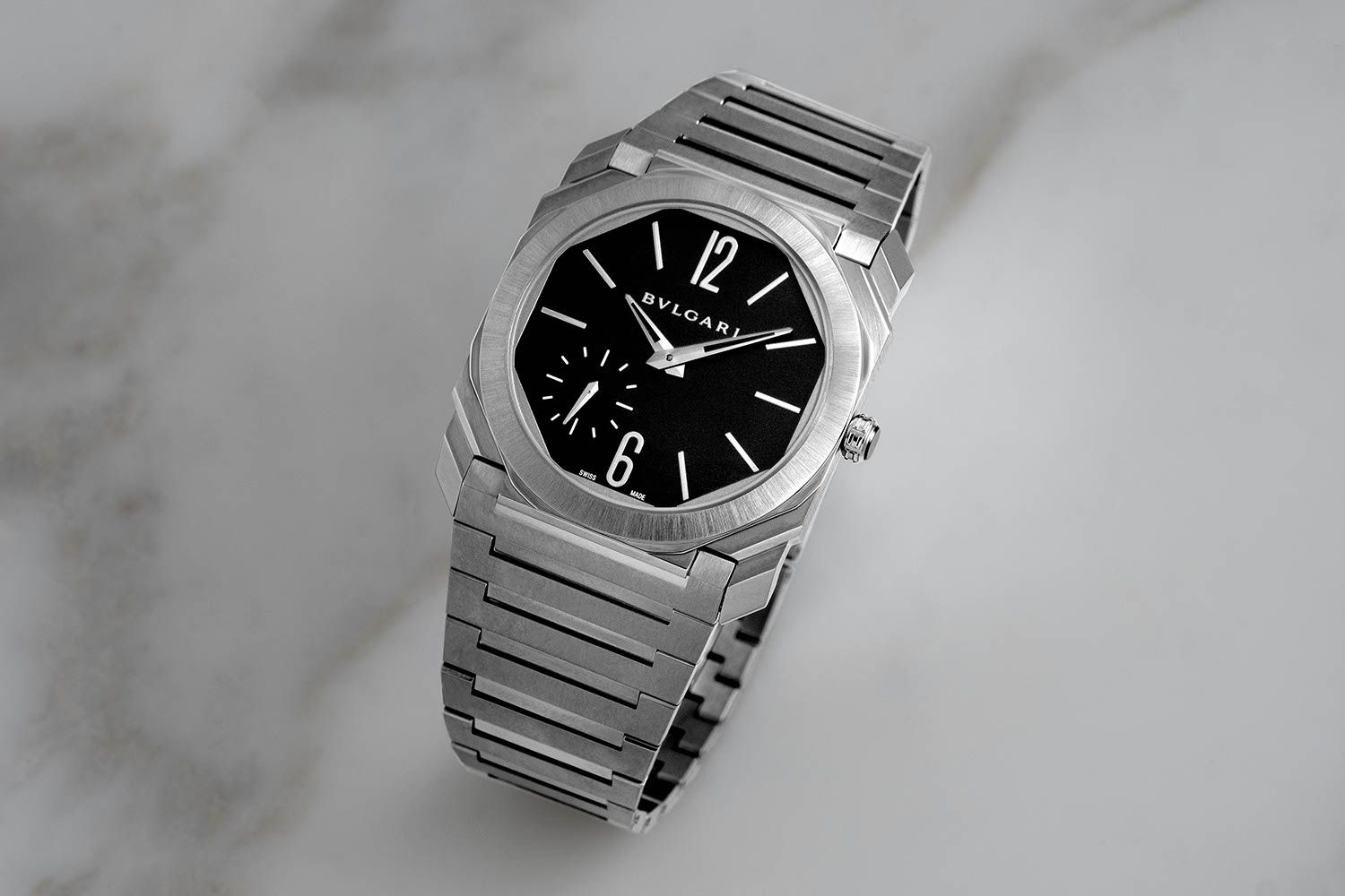 Kỳ Lân Luxury dong ho bulgari octo finissimo bang thep cuc pham don gian 4 Đồng hồ Bulgari Octo Finissimo bằng thép – Cực phẩm đơn giản