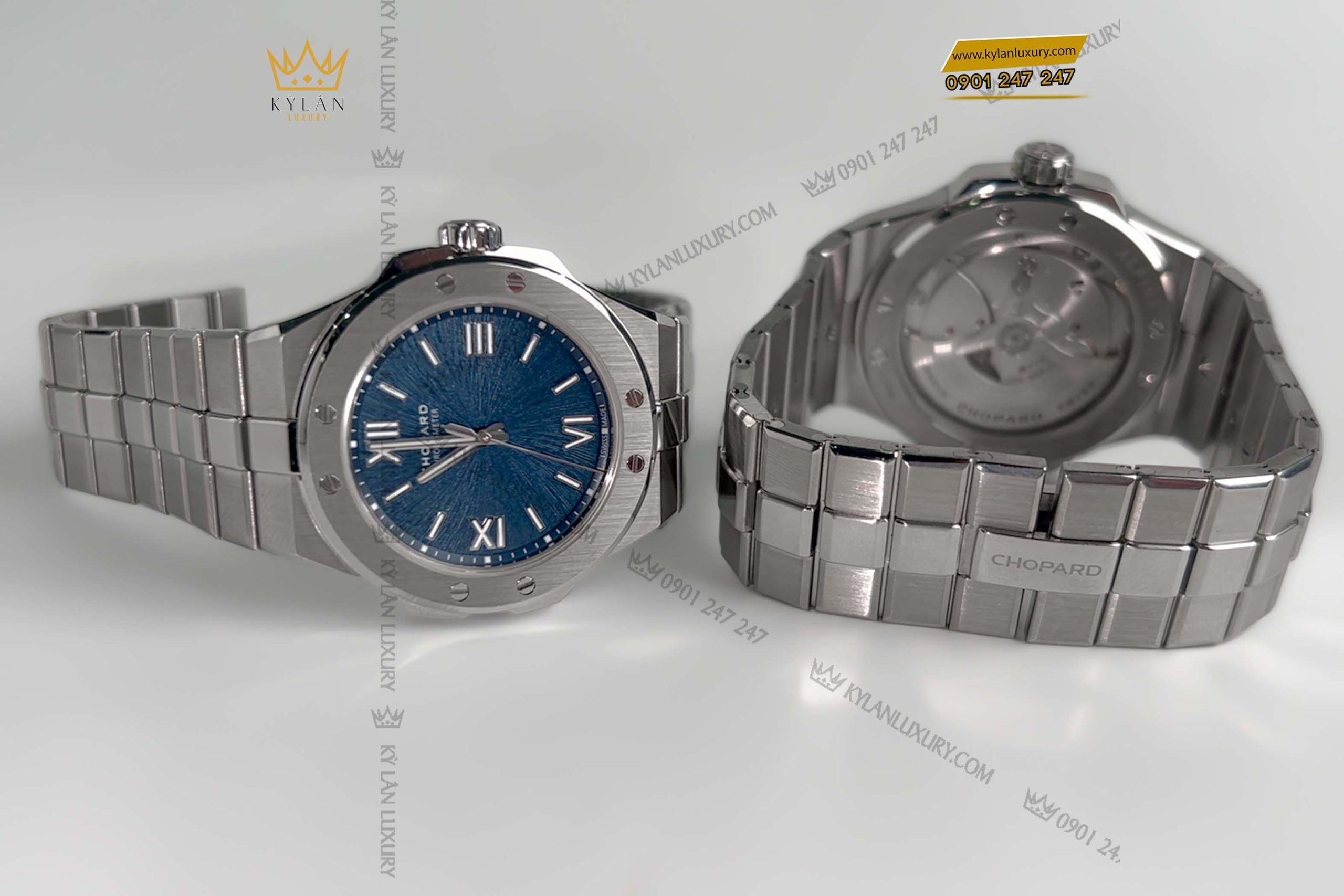 Kỳ Lân Luxury dong ho chopard alpine eagle large 298600 3001 blue dial 41mm 4 1 scaled Đồng hồ Chopard Alpine Eagle Large 298600-3001 Blue Dial 41mm