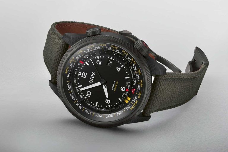Kỳ Lân Luxury dong ho do do cao oris propilot carbon oris propilot altimeter 3 Đồng hồ đo độ cao Oris ProPilot Carbon