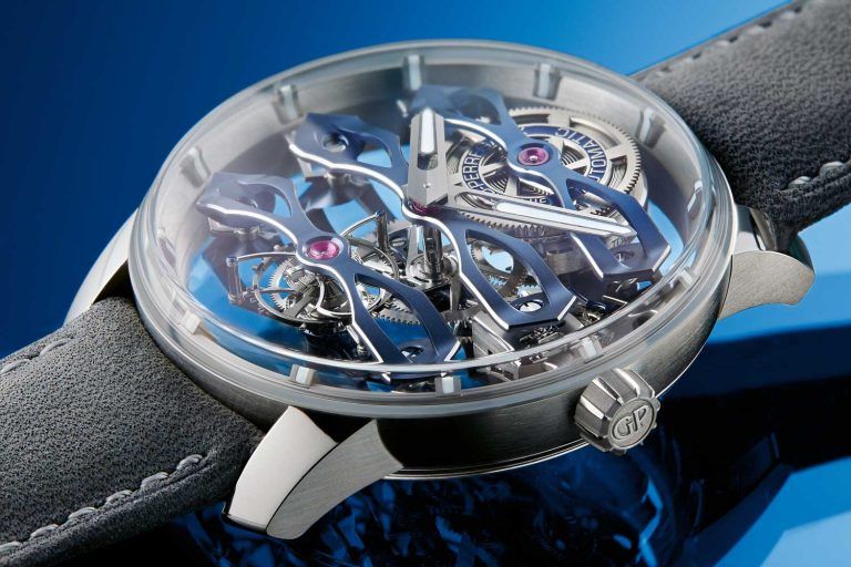 Kỳ Lân Luxury dong ho girard perregaux tourbillon bucherer blue 4 Đồng hồ Girard-Perregaux Tourbillon Bucherer Blue