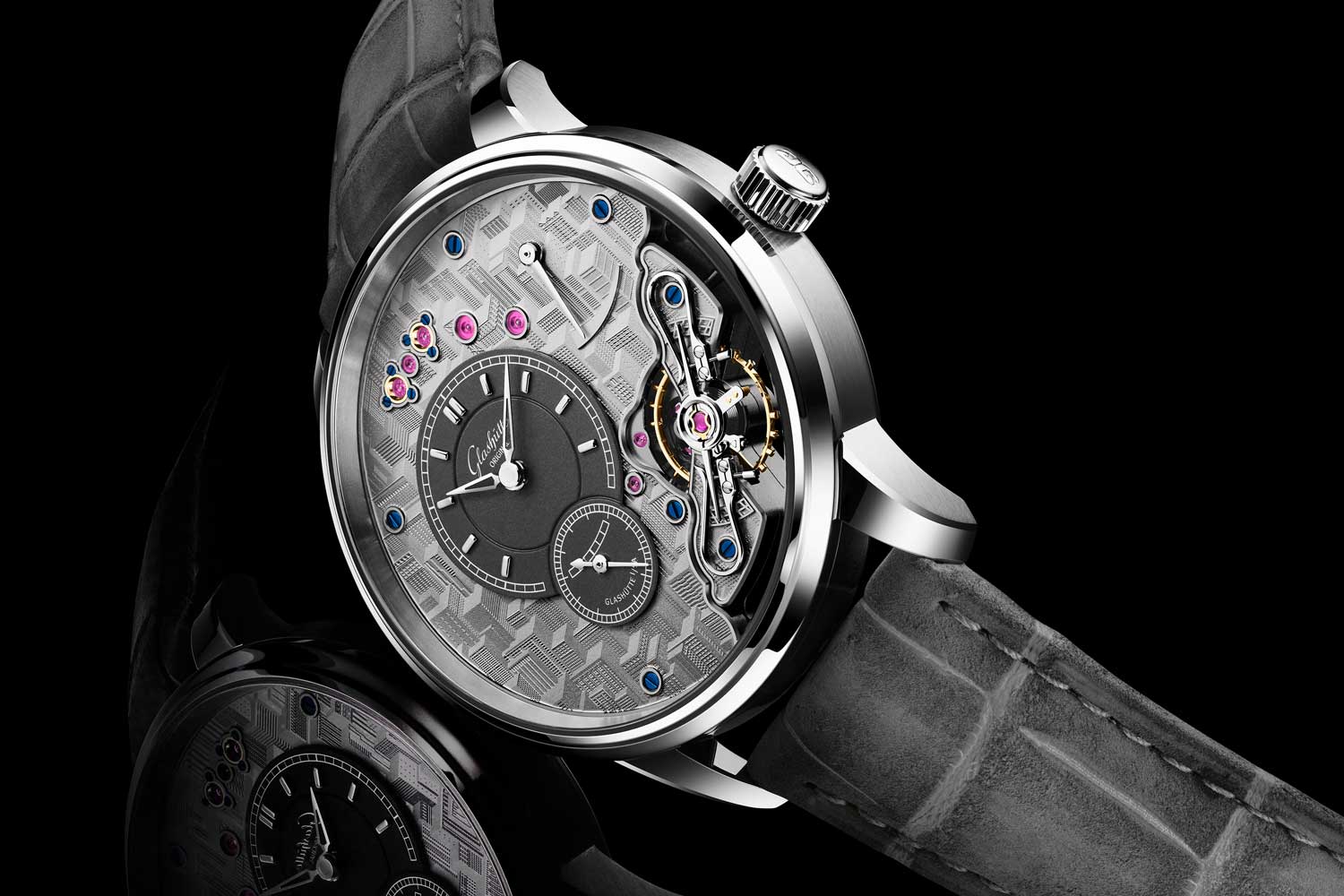 Kỳ Lân Luxury dong ho glash tte original panoinverse limited edition 1 Đồng hồ Glashütte Original PanoInverse Limited Edition