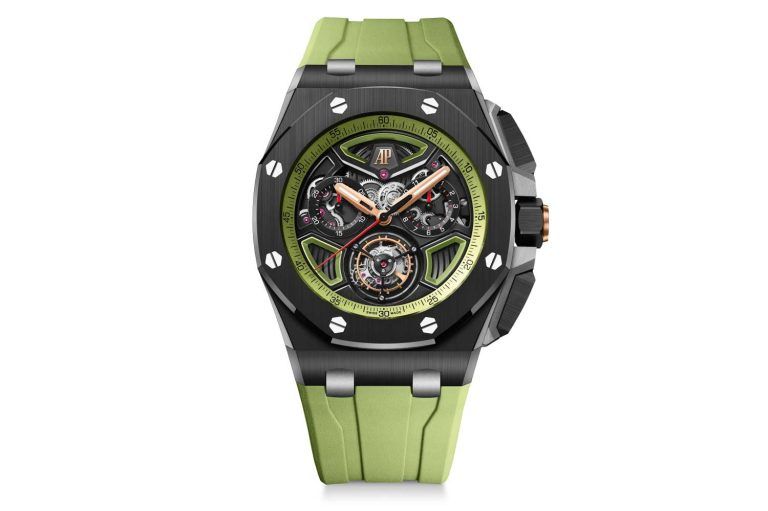 Kỳ Lân Luxury dong ho gom den audemars piguet offshore flying tourbillon 43mm 2 Đồng hồ gốm đen Audemars Piguet Offshore Flying Tourbillon 43mm